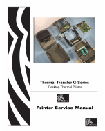 Zebra Label GK420t GX420t GX430t Maintenance Service Manual