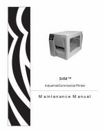 Zebra Label S4M Maintenance Service Manual