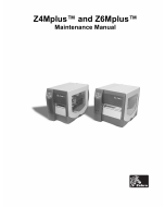 Zebra Label Z4Mplus Z6Mplus Maintenance Service Manual