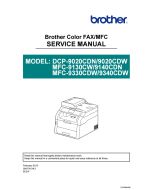 Brother Inkjet-MFC 9130CW 9140DN 9330CDW 9340CDW Inkjet-DCP 9020CDN 9020CDW Service Manual