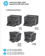 HP LaserJet Pro M201 M202 MFP M225 M226 Troubleshooting Manual