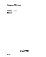CANON imagePROGRAF iPF-850 iPF-800 Service Manual 