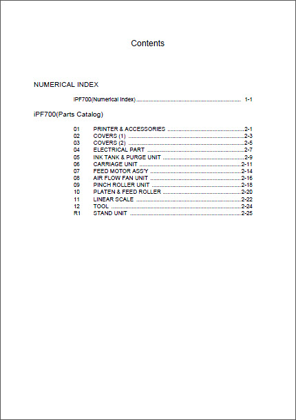 Canon_IPF700_Parts_Catalog_2