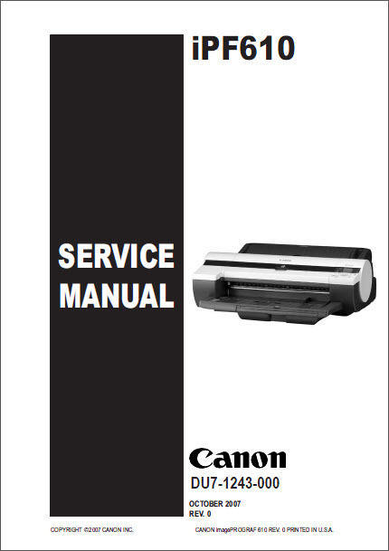 Canon_iPF610_SM_DU7-1243-000_Service_Manual_1