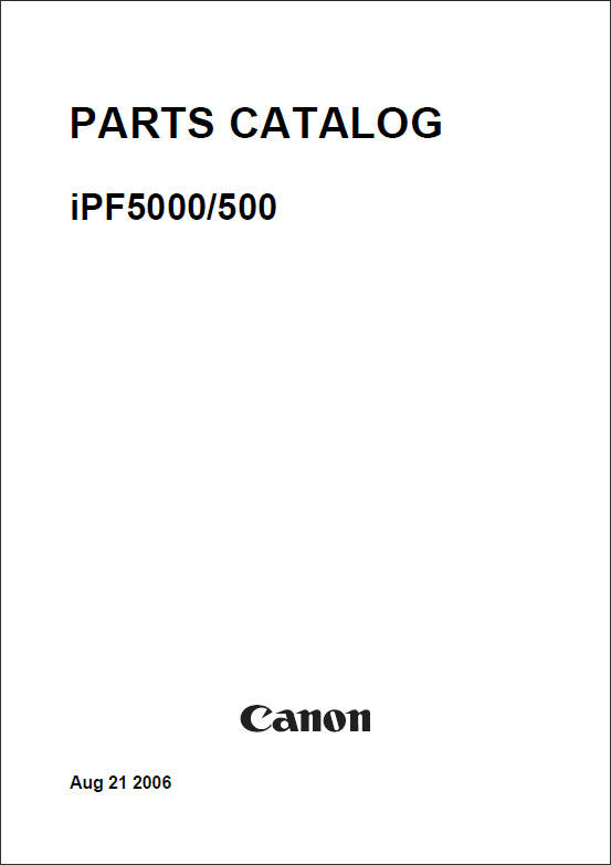 iPF5000_iPF500_PartsCatalog_1