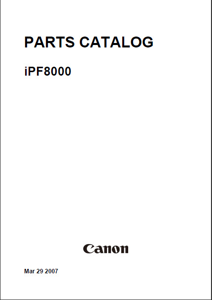 iPF8000_PartsCatalog_1