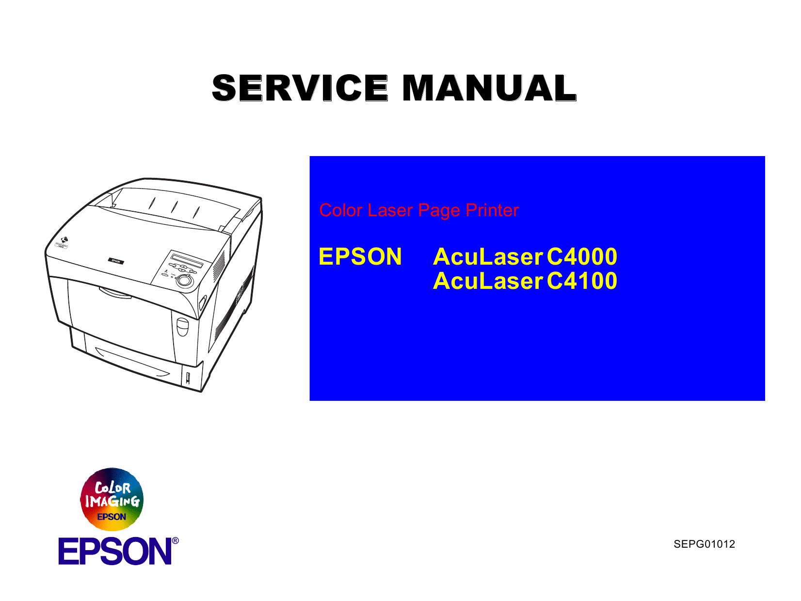 EPSON AcuLaser C4100 C4000 Service Manual-1