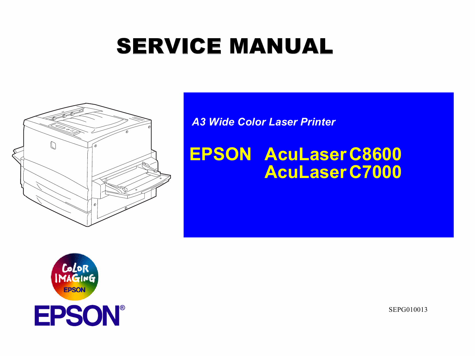 EPSON AcuLaser C8600 C7000 Service Manual-1