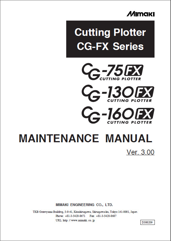 MIMAKI_CG_75FX_130FX_160FX_Maintenance_Manual_D500209_2004v3-1