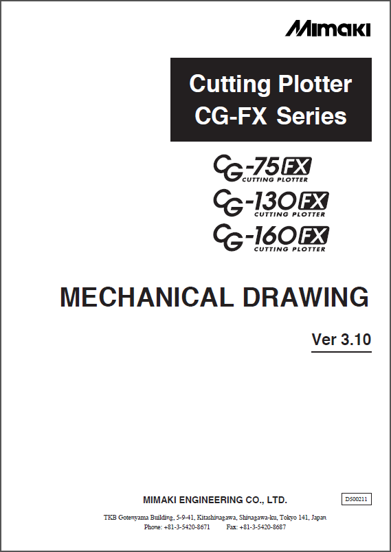 MIMAKI_CG_75FX_130FX_160FX_Maintenance_Manual_D500209_2004v3-7