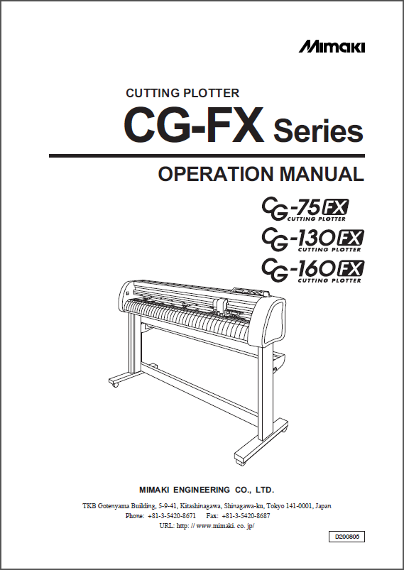 MIMAKI_CG_75FX_130FX_160FX_Maintenance_Manual_D500209_2004v3-9