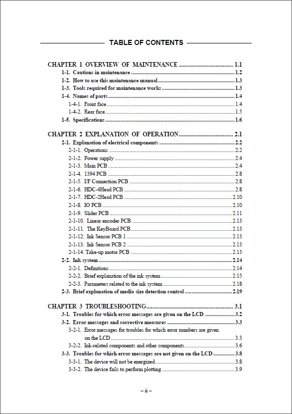 MIMAKI_JV4_Maintenence_Service_Manual_D200571_2001v1-2